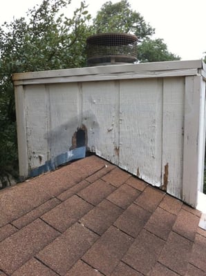 These two pictures are of a recent repair that I did in North Austin. This is typical for this type of siding.