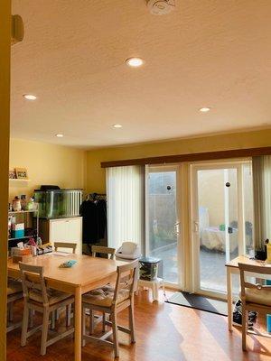 Dining room recessed lights