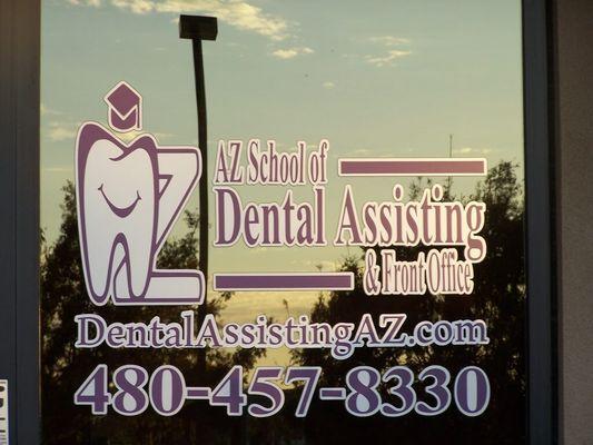 a-z- dental assisting & front office sign