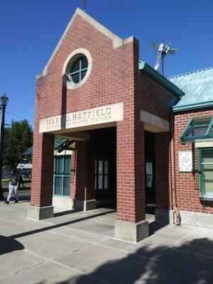 Entrance to the MAX station.