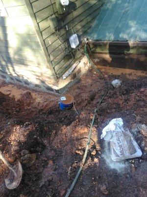 Cover up french drain