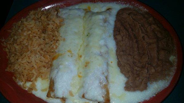 Sour cream enchiladas