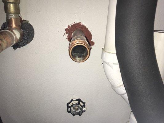 Hardness build up in copper pipes after 1 month in Kennewick home