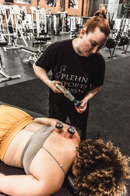 Cupping one of the modalities offered