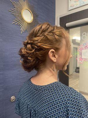 Formal updo style