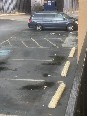 Nasty A*S parking lot.