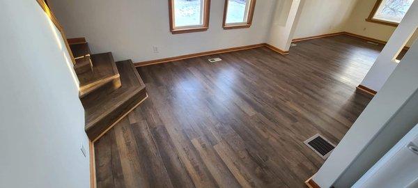 View of new flooring.