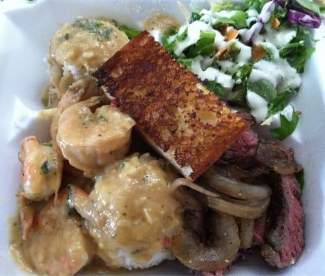 Steak and Shrimp Plate!