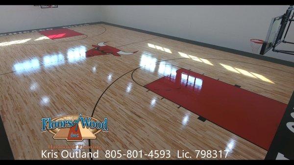 Floor of Wood Arroyo Grande California 8058014593Chicago Bulls Full Size Gymnasium Basketball Court