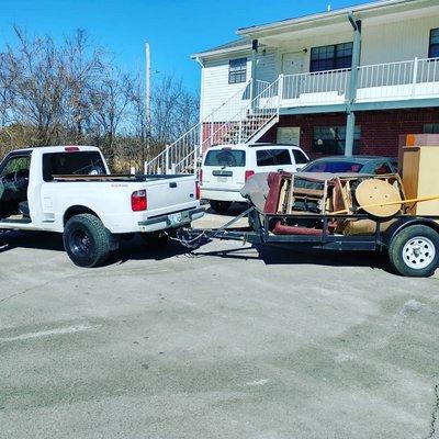 Furniture Removal Job Finished Up & Ready For Haul Off!! JUNK REMOVAL M.D. At Your Service!!!