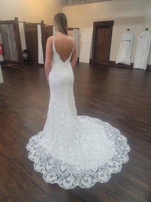 Lace Hem. Lowered back