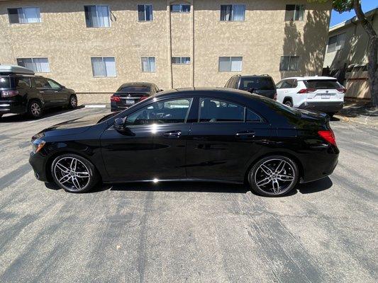 My Mercedes Benz CLA 250 after detail