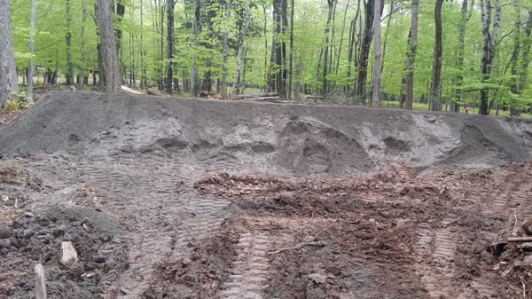 Inside of an elevated sand mound