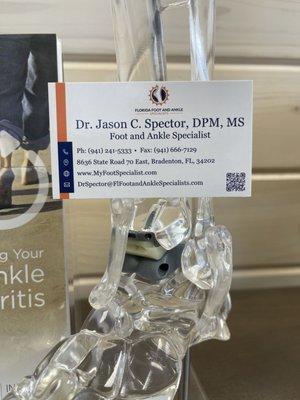 Our physicians specialize in Total Ankle Replacement operations.