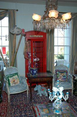 Jules Reid in her Living Room. Interior design by Jules.