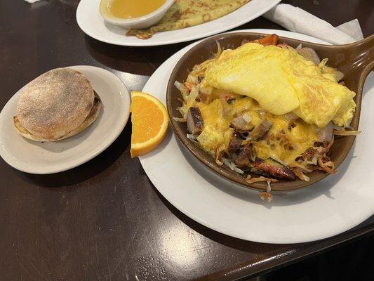 Sheboygan Skillet with English Muffin