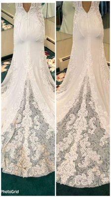 Wedding gown cleaning services