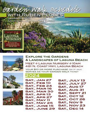 come on a garden walk in laguna beach