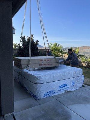 Delivery of Swim Spa