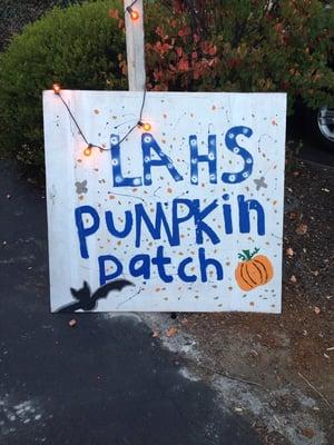 Pumkin Patch to support LAHS sports.