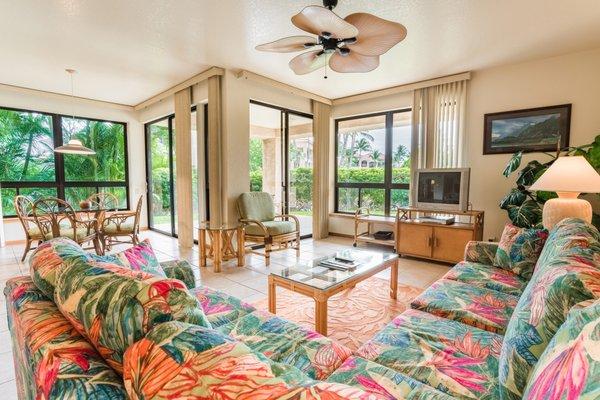 Aston Shores at Waikoloa - 1 Bedroom Suite Living Room