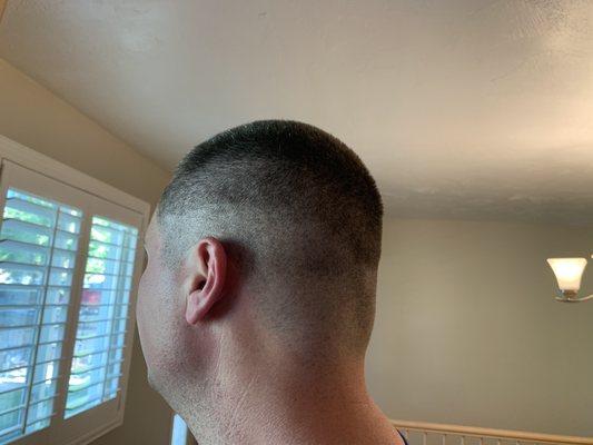 Another angle of the "fade"