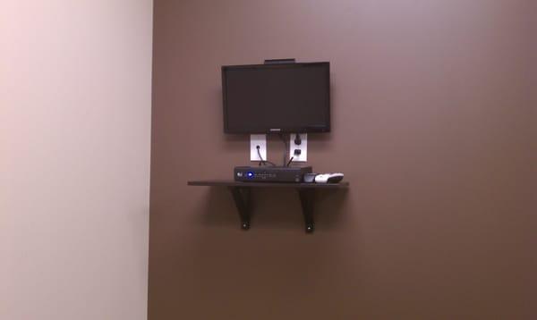 tv mounting in medical facility