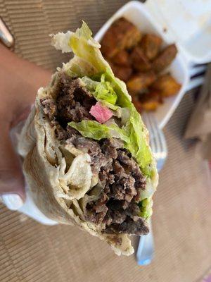 Meat Shawarma Pita Sandwich