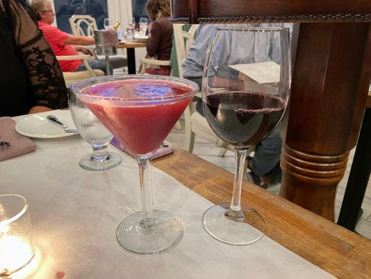 Blackberry Martini and Josh Cellars Cabernet