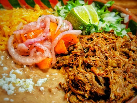 Barbacoa plate.