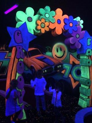 Glow in the dark Mini golf fun