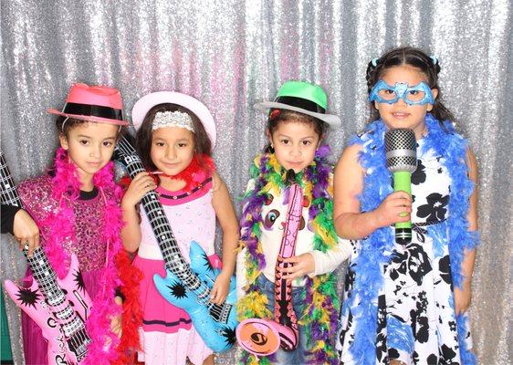 Kids having fun with Dee's Atlanta Photo Booth Rental