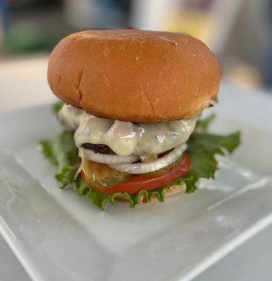 Mushroom Swiss Burger