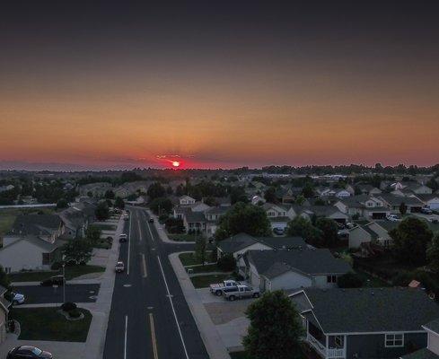 sunset Greeley, CO.