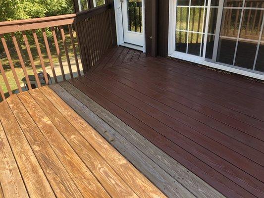 Deck staining!