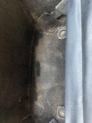 Dirty Miata before deep interior clean