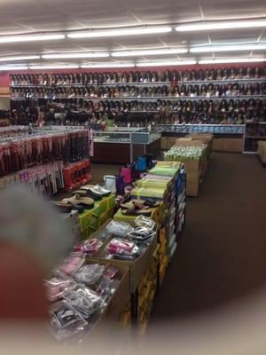 Vast array of wigs