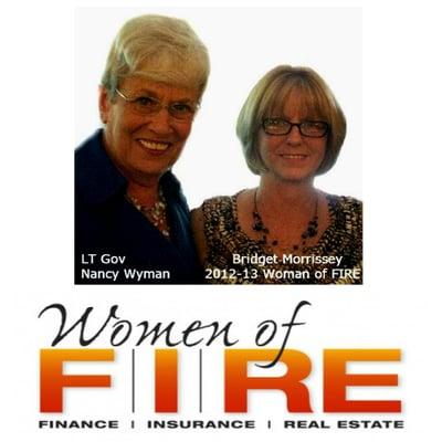 Women of FIRE award celebrated the best and the brightest women in the Connecticut FIRE industry, presented by Lt Governor Nancy Wyman