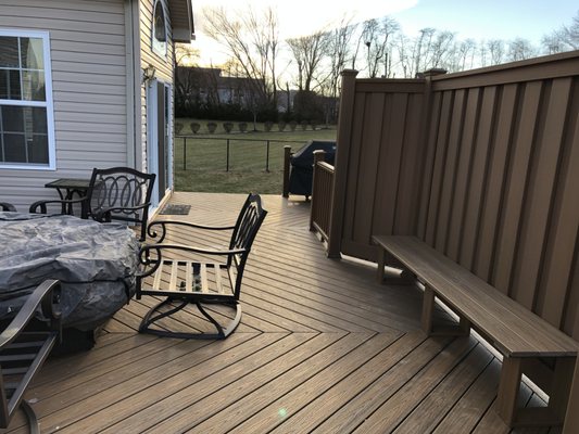 Trex Havana Gold Deck With Fence