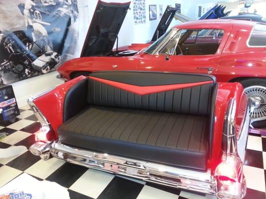 Custom 1957 Chevy sofa.