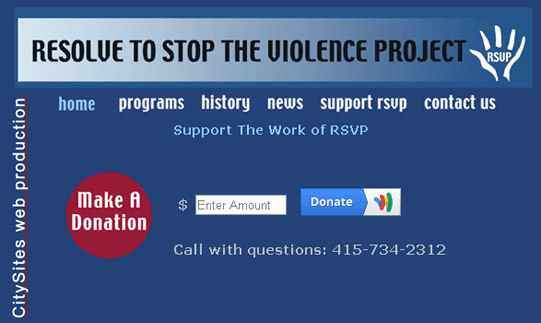 resolvetostoptheviolencesf.org - non-profit organization