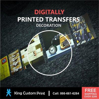 Digitally Printed Transfers
T-shirt Printing