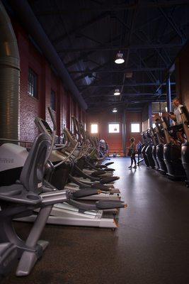 Cardio Equipment row on second floor