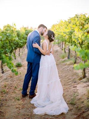 Bride and Groom | Temecula Winery Wedding