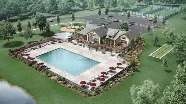 Rendering of The Pool at The Lodge