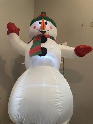 Greeting Snowman