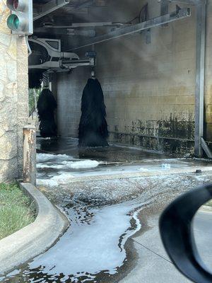 Car wash inside area