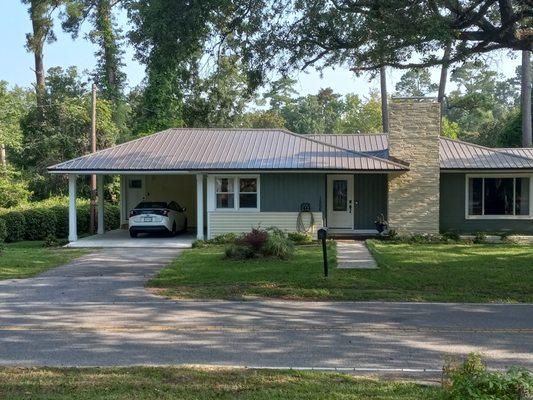 Completed Guest House and Covered Car Port.