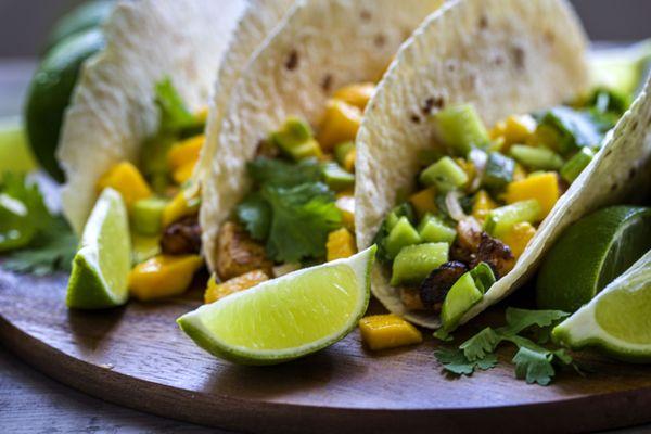 Our Mango Fish Tacos will make you feel like you are at the beach