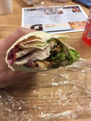 Pilgrim Wrap - turkey, stuffing, cranberry